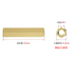 Espa&ccedil;ador sextavado em cobre M3 x 65 mm, roscado em ambas as extremidades - Thumb - 1