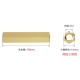 Haste sextavada de cobre M3 x 100 mm com roscas nas duas extremidades - Thumb - 1
