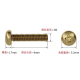 Parafuso M3 x 8 mm cabe&ccedil;a pan com cruz Phillips lat&atilde;o - Thumb - 1