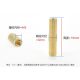 Espiga M2 x 10 mm redonda com dupla passagem - Thumb - 1