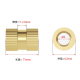 Porca estriada em lat&atilde;o para moldagem por inje&ccedil;&atilde;o M3 &times; 7 mm OD 4,2 mm - Thumb - 1