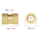 Porca canelada de lat&atilde;o M3 x 11 mm (OD 4,2 mm) para moldagem por inje&ccedil;&atilde;o - Thumb - 1