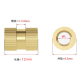 Porca serrilhada M3 x 12 mm em lat&atilde;o, di&acirc;metro externo 4,2 mm - Thumb - 1