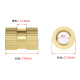 Porca estriada de lat&atilde;o M3 x 14 mm di&acirc;metro externo 5,3 mm - Thumb - 1