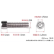 Parafuso de cabe&ccedil;a cil&iacute;ndrica com sextavado interno M2 x 5 mm em a&ccedil;o inoxid&aacute;vel 201 - Thumb - 1