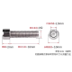 Parafuso M2 x 16 mm cabe&ccedil;a cil&iacute;ndrica com soquete sextavado em a&ccedil;o inoxid&aacute;vel 201 - Thumb - 1