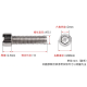 Parafuso de cabe&ccedil;a cil&iacute;ndrica com soquete hexagonal M2,5 x 16 mm em a&ccedil;o inox 201 - Thumb - 1