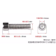 Parafuso M3 x 25 mm cabe&ccedil;a cil&iacute;ndrica com soquete hexagonal em a&ccedil;o inox 201 - Thumb - 1