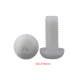Parafuso Phillips cabe&ccedil;a pan de nylon branco M2,5 x 6 mm - Thumb - 1