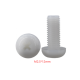 Parafuso Phillips de cabe&ccedil;a pan em nylon branco M2,5 x 12 mm - Thumb - 1