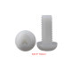 Parafuso de nylon branco M2,5 x 15 mm, cabe&ccedil;a pan Phillips - Thumb - 1