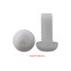 Parafuso de nylon branco M2,5 x 20 mm cabe&ccedil;a pan Phillips - Thumb - 1