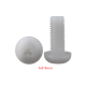 Parafuso de nylon M3 x 4 mm cabe&ccedil;a pan Phillips branco - Thumb - 1