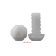 Parafuso M3x5 em nylon branco, cabe&ccedil;a pan Phillips - Thumb - 1