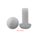 Parafuso de nylon M3 x 12 cabe&ccedil;a panela Phillips branco - Thumb - 1
