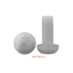 Parafuso de nylon branco M3 x 15 cabe&ccedil;a pan Phillips - Thumb - 1