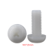 Parafuso de nylon branco M3x25 cabe&ccedil;a pan Phillips - Thumb - 1