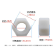 Porca Hexagonal de Nylon M20 Branca - Thumb - 1