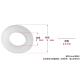 Arruela plana de nylon branca M2 x 5 x 0,3 mm - Thumb - 1