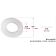 Arruela plana de nylon branca M2,5 x 5 x 0,3 mm - Thumb - 1
