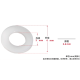 Arruela plana de nylon branca M3 x 6 x 0,8 mm - Thumb - 1