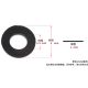 Arruela plana de nylon M2.5 x 5 x 1 mm preta - Thumb - 1