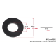 Arruela plana de nylon preta M3 x 6 x 1 mm - Thumb - 1