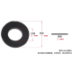 Arruela plana de nylon preta M3 x 7 x 1 mm - Thumb - 1