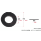 Arruela plana de nylon preta M3 x 8 x 1 mm - Thumb - 1