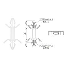 Espa&ccedil;ador isolante de nylon XL-8A tipo aeron&aacute;utico M4 8,0 mm branco 100 unidades (pre&ccedil;o por saco)