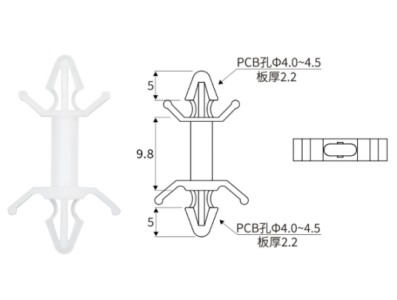 Coluna isolante XL-10A tipo aeron&aacute;utico M4 em nylon branco 10,0 mm, 100 pe&ccedil;as por pacote - Imagem 1