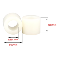 Coluna isolante redonda ABS M3 7&times;3&times;3 mm (saco com 1000 unidades)