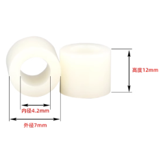 Coluna isolante redonda ABS M4 7&times;4&times;12 mm, pre&ccedil;o por 1 saco (1000 pe&ccedil;as)