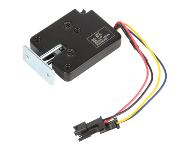 Fechadura eletromagn&eacute;tica XG-07E preta DC 5V 1,2A compacta - Imagem 1