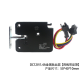 Fechadura eletromagn&eacute;tica compacta XG-07E preta 12V DC 1,4A - Thumb - 1