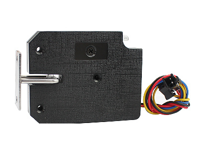 Fechadura eletromagn&eacute;tica XG-07E preta DC 5 V 0,8 A compacta - Imagem 1