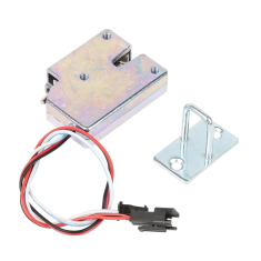 Fechadura eletromagn&eacute;tica Silver XG-07A DC 12V 2,4A pequena com quatro fios
