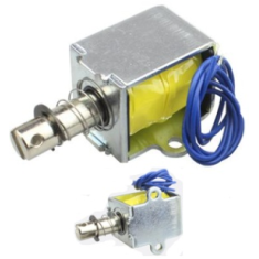Trava eletromagn&eacute;tica push-pull LY-06 12 V DC 5 N 10 mm