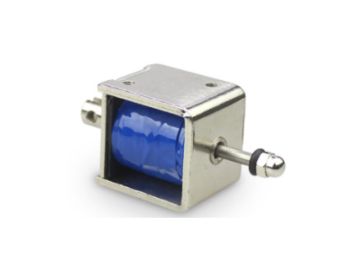 Trava eletromagn&eacute;tica passante LY-026 push-pull DC 12V 20 N 9 mm - Imagem 1