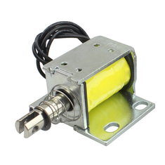 Trava eletromagn&eacute;tica push-pull LY-07 6V DC pequena