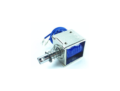 Trava eletromagn&eacute;tica perme&aacute;vel JF-0826B DC 12V 20 N 10 mm - Imagem 1