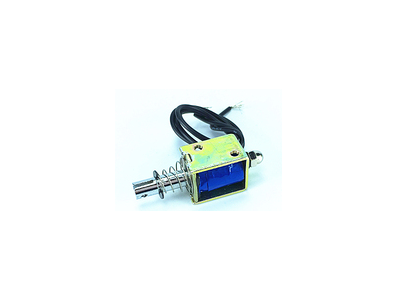 Trava eletromagn&eacute;tica JF-0520B DC 6V push-pull perme&aacute;vel 4 N 10 mm - Imagem 1