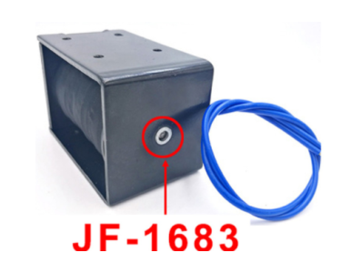 JF-1683 Trava eletromagn&eacute;tica tipo frame 24 V DC 8 kg 20 mm - Imagem 1