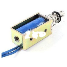 Trava eletromagn&eacute;tica JF-0530 DC12V 5N 10 mm tipo frame