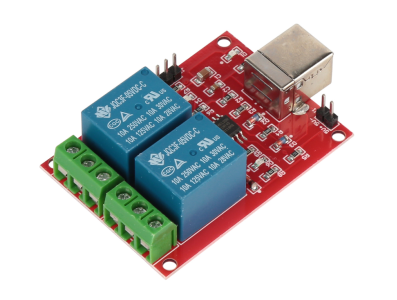 M&oacute;dulo de Controle Inteligente USB para PC com Rel&eacute; 2 Canais 5V - Imagem 1
