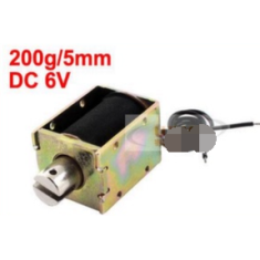 Fechadura eletromagn&eacute;tica HIO-1240L-23 DC 6 V 200 g 5 mm