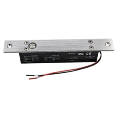 Fechadura mortise el&eacute;trica universal 12V/24V de dois fios, destrava ap&oacute;s falha de energia
