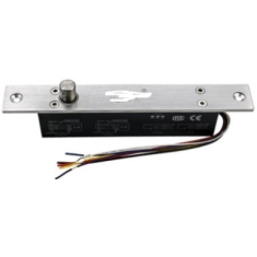 Fechadura el&eacute;trica de embutir universal 12/24V 8 fios, trava com aus&ecirc;ncia de energia