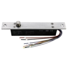 Fechadura eletromagn&eacute;tica tipo mortise universal 12V/24V 9 fios, trava com energia desligada