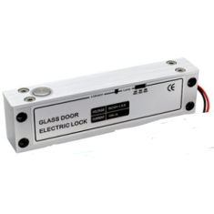 Fechadura eletromagn&eacute;tica DC 12V 0,25A com retardo e feedback, plug el&eacute;trico e conex&atilde;o de dois fios